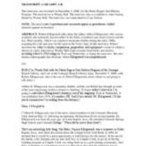 Oral history interview with Robert W. Ellingwood, 2006