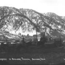 Views of entrance to Boulder Canyon photographs, [between 1883 and 1911]