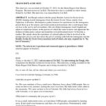 Oral history interview with Janis Hoegh, 2012
