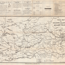 Trail map of Boulder's playground