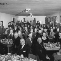 Valmont power plant party photograph, 1955.