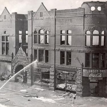Masonic Temple fire photographs, 1945 Apr 5: Photo 5