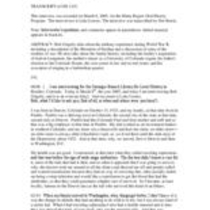 Oral history interview with Bob Grigsby, 2005