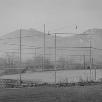 Tennis court photograph, undated