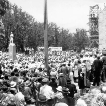 Boulder County Courthouse laying the cornerstone, 4 July 1933: Photo 1