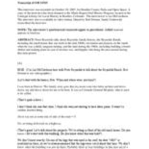 Oral history interview with Peter Reynolds, 2007