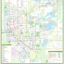 Bicycle, Pedestrian, and RTD maps