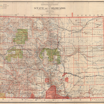 Map of the state of Colorado