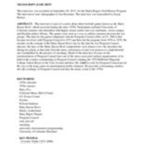 Transcript: Oral history interview with Philip Lobel, 2015