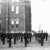 University of Colorado cadets by Old Main: Photo 3 (S-2907)