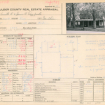 1610 Pine Street real estate appraisal: Card