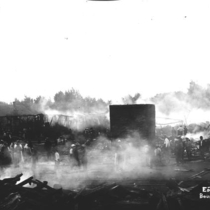 Depot explosion panorama photograph, 1907