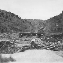 Flood of 1894 Four Mile Canyon after the flood: Photo 2