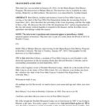 Oral history interview with Bret Gibson, 2014