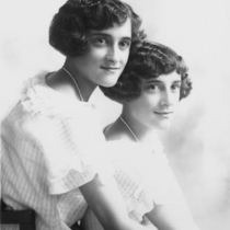 The McCunes' twin girls portrait