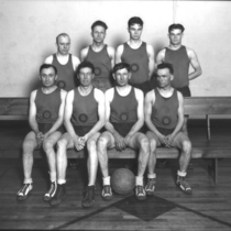 American Legion basketball team photograph, 1927