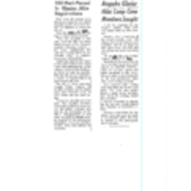 Arapaho Glacier Hikes, clippings, 1968