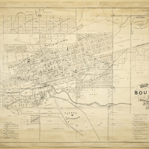 Map of the city of Boulder, Colorado