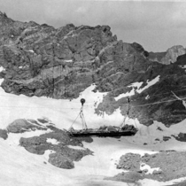 Arapaho Glacier rescue demonstration, 1970: Photo 1