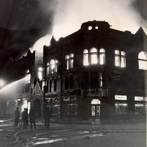 Masonic Temple fire photographs, 1945 Apr 5: Photo 18
