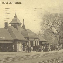 Boulder Union Pacific depot with open air pavilion: Photo 2