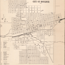 Map of the city of Boulder, 1904