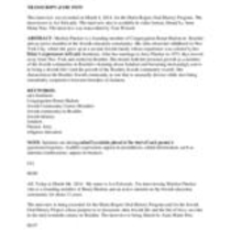 Oral history interview with Marilyn Pinsker, 2014