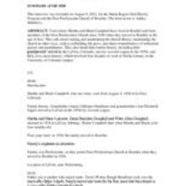 Oral history interview with Martha Campbell and Marie Campbell, 2012