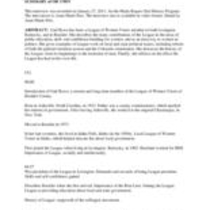 Oral history interview with Gail C. Rowe, 2011