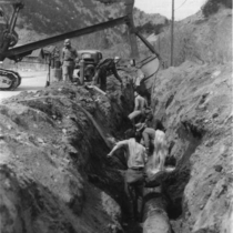 Water supply pipeline construction photographs, [194?-196-]: Photo 3