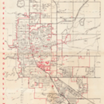City of Boulder street map, 1963