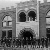 Colorado National Guard Company H in front of the Armory on Pearl Street: Photo 2 (S-2961)