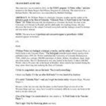 Oral history interview with William Weber, 2012
