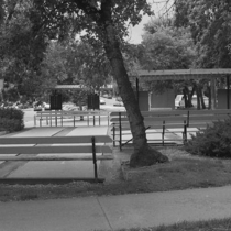 Shuffleboard court