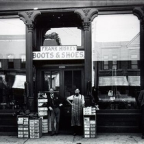 Frank Hiskey boot and shoe store