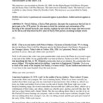 Oral history interview with Patrick A. Malone, 2006