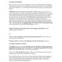 Oral history interview with David Rosdeitcher, 2012