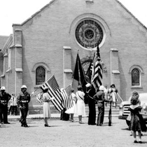 Sacred Heart of Mary Catholic Church and Cemetery Memorial Day, 1955: Photo 1