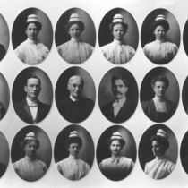 Sanitarium nurses and doctors portrait