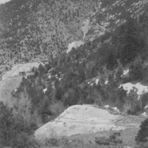 New Republic mine and view up gulch photograph, 1931