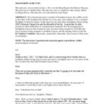 Oral history interview with Steve Stratton, 2011