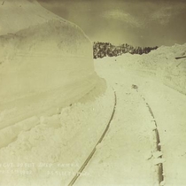 Cleared railroad track in spring of 1903