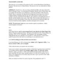 Oral history interview with Farrell D. Lowe, 2013