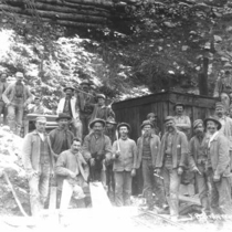 Logan Mine miners (Crisman, Colo.): Photo 1 (S-1677)