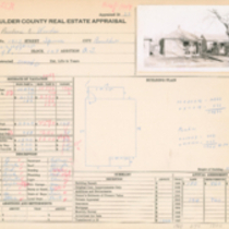 1913 Spruce Street real estate appraisal: Card