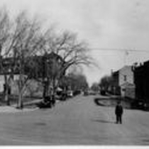 Broadway and Spruce Streets in Boulder, Colorado photograph, 1922
