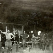 Morrison's blacksmith shop photographs, [1890-1899]