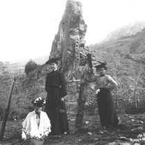 Pulpit or Green Rock at the mouth of Sunshine Canyon photographs, 1890-1910: Photo 2 (S-3396)