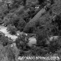Eldorado Springs aerial views of town: Photo 3