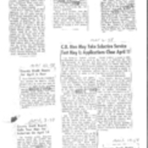 Armed Forces, Draft, clippings, 1958-1964